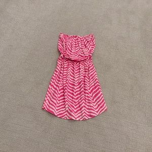 Lilly Pulitzer dress hot pink & white